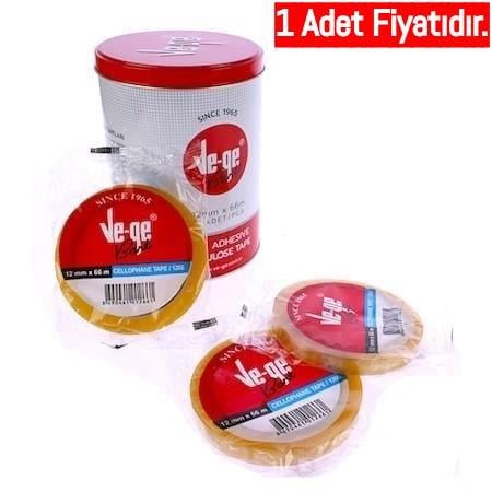 Vege Bant 12X66 Selefon (1 Adet)Vege Bant 12X66 Selefon - Kirtasiyem.netBantlar Ve Bant Kesiciler