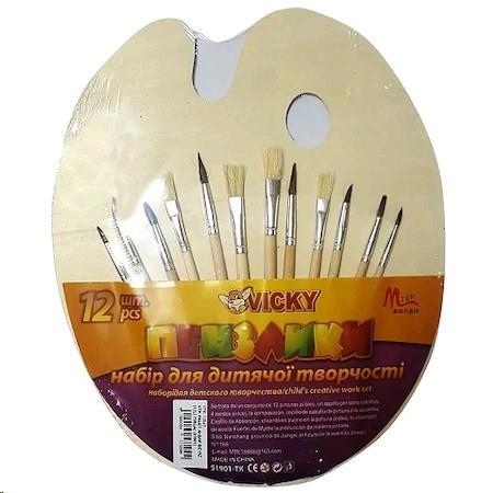 Vtk Palet Ahşap Beyaz (12Li Fırça) (51901)Vtk Palet Ahşap Beyaz (12Li Fırça) (51901) - Kırtasiyem.netPaletler