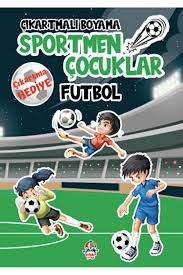 Yağmur Çıkartmalı Boyama Serisi-Sportmen Çocuklar-FutbolBoyama Kitapları
