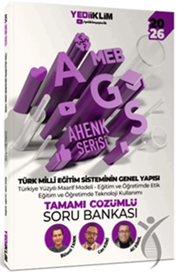 2026 MEB AGS Ahenk Serisi Türk Milli Eğitim Sisteminin Genel Yapısı Tamamı Çözümlü Soru Bankası - Yediiklim Yayınları - ÖABT