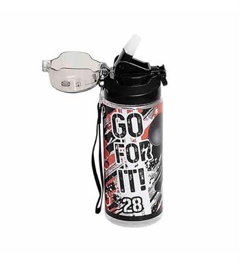 41460 Mıckey Plastik Matara 500Ml Due Go For It