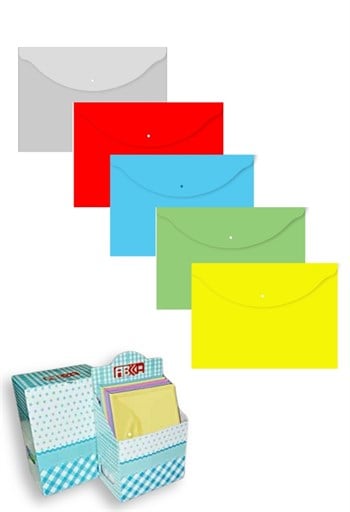 Abka Çıtçıtlı Dosya A5 Renkli