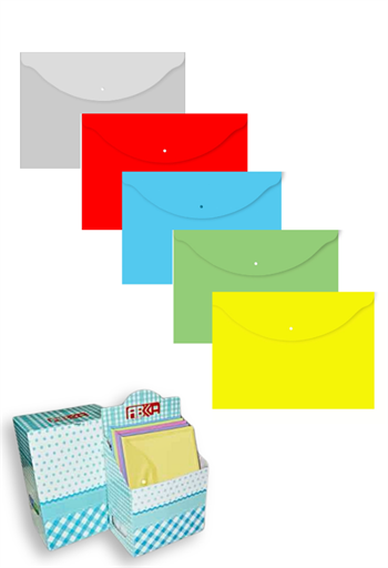 Abka Çıtçıtlı Dosya A5 Renkli