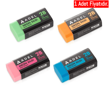 Adel Neon Dust-Free Silgi, 4 Renk_30 (1 Adet)