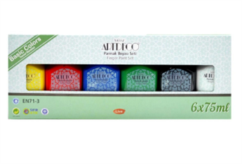 Artdeco Parmak Boyası Seti 6X75Ml Temel Renkler