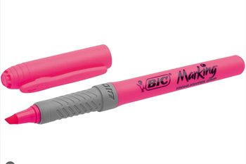 Bic Fosforlu Kalem Brite Liner Grip Pembe (1 Adet)