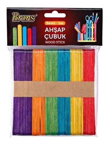 Brons Ahşap Çubuk Renkli Geniş Br-903