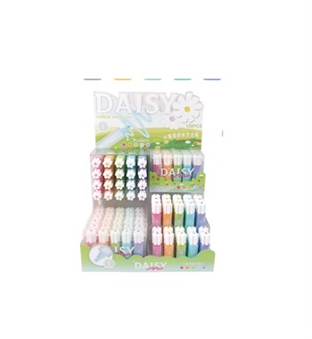Bu-Bu Fosforlu Kalem Daısy 5 Renk Stand 120Li BUBU-FOS005
