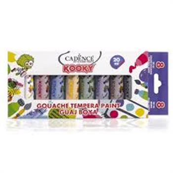 Cadence Kooky Guaj Boya 20 ml (Tempera )8 li Set