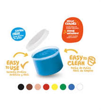 Carioca Bebek Parmak Boyası 8 Renk 8X50 Ml Süper Yıkanabilir 2+ Yaş
