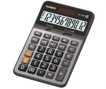 Casio Ax-120 B 12 Hane Hesap Makinesi Metal Yüzey 