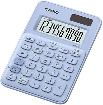 Casio Mx-12B-Lb-W-Dc 12 Haneli Hesap Makinesi Masaüstü Mavi