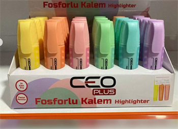 Ceo Fosforlu Kalem Mini Pastel Renkler (1 Adet)_36