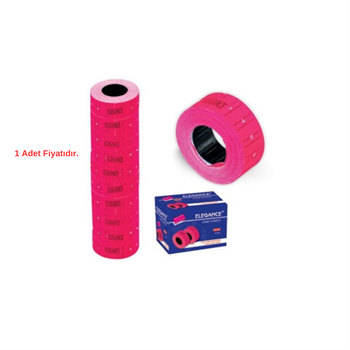 Elegance Etiket Makinesi Rulosu Pembe 210 /P