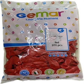 Gemar Balon İç Mekan Kırmızı 100 Lü