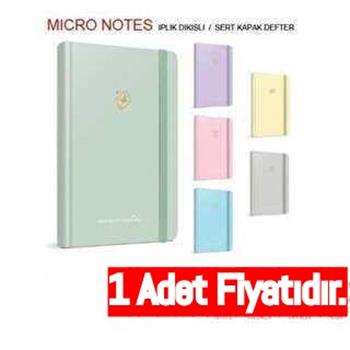 Gıpta Micro Notes İpl.Dkş.Sert Kpk.Defter A5 120-1 Yp. Çizgili (1 Adet)