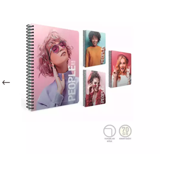 Gıpta People Spr.Sert.Kpk.Defter 17X24 120 Yp. Kareli