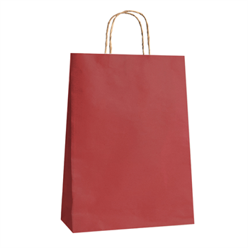 Hilal 15X8X20 Büküm Saplı Poşet Bordo