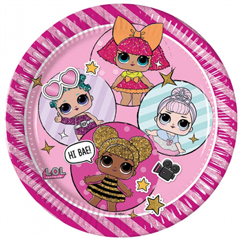 Hilal L.O.L Glitterati Karton Tabak 23 Cm 8Li