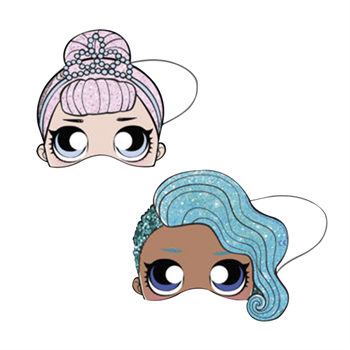 Hilal L.O.L Glitterati Maske 6Lı