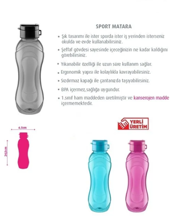 Kçk Relaxion Lüks Sport Matara 700 Ml No: 430