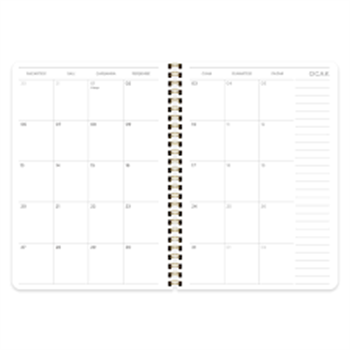 Keskin 2025-A5 Spr.Sert Kp.Haftalık Ajanda - Pötikare