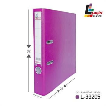 Laçin Dar Büro Klasörü Mor (1 Koli 10 Adet)