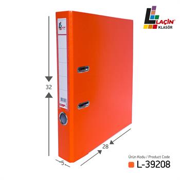 Laçin Dar Büro Klasörü Turuncu (1Koli 30 Adet)
