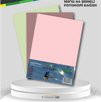 Laçin Fotokopi Kağıdı A4 Renkli 100 Lü