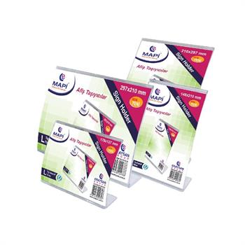 Mapi Afiş Taşıyıcı L Tipi Kavisli 148X210 Dikey