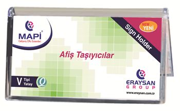 Mapi V Tipi Afiş Taşıyıcı 297X160 Yatay