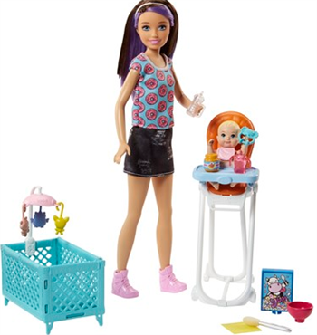 Mattel Barbie Bebek Bakıcısı Bebeği Ve Aksesuarları Oyun Setleri Mtl-Fhy97