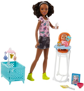 Mattel Barbie Bebek Bakıcısı Bebeği Ve Aksesuarları Oyun Setleri Mtl-Fhy97