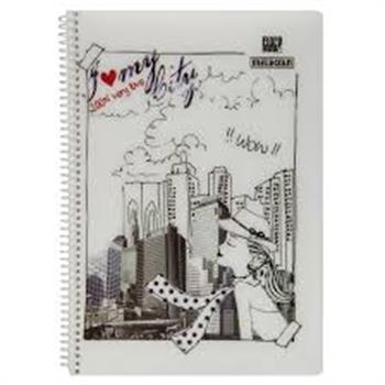 Meteksan A4 Flora Spralli Pp Kapak Defter A4 60-4 Kareli-36