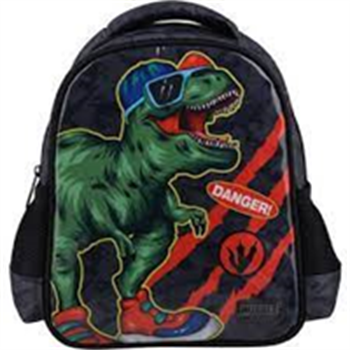 Muggle 9246 Danger Dino Siyah Anaokulu Çantası