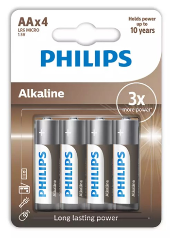 Philips Lr6A4B/10 Alkaline Aa 4X Kalem Pil  4 Lü