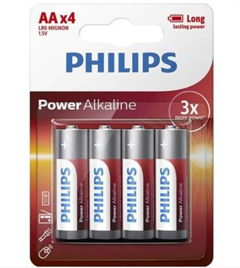 Philips Lr6A4B/10 Alkaline Aa 4X Kalem Pil  4 Lü