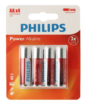 Philips Lr6P4B/05 Power Alkaline Aa 4X Kalem Pil