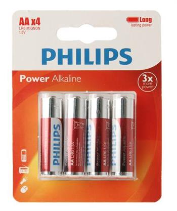 Philips Lr6P4B/05 Power Alkaline Aa 4X Kalem Pil