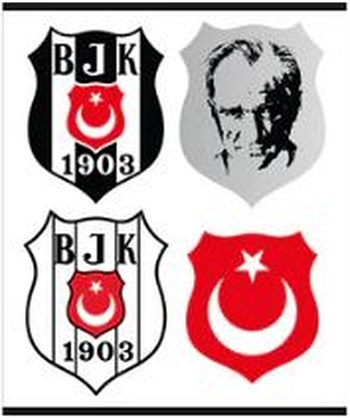Piolent BJKST26012 Atatürk ve Beşiktaş Sticker Sheet