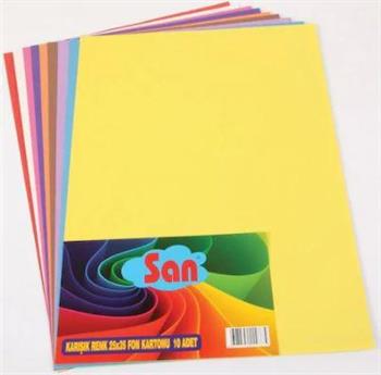 San Fon Kartonu 25X35 Poşetli 10Lu --San103