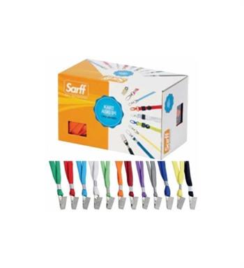 Sarff Eko Metal Klipsli Kart Askı İpi Kırmızı_50