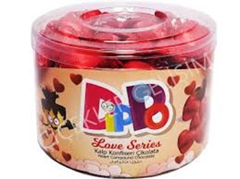 Şimşek Dıppo Love Kalpli Sütlü Kokolin Çikolata 105*
