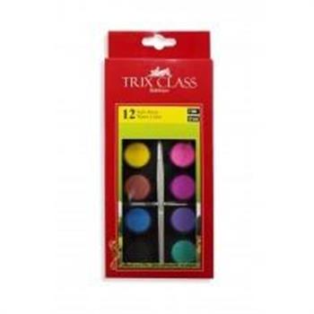 Trix Kare Sulu Boya-Ahşap Fırça Hediyeli 12 Li * T-385Trix Kare Sulu Boya-Ahşap Fırça Hediyeli 12 Li * T-385 - Kirtasiyem.netSulu Boyalar