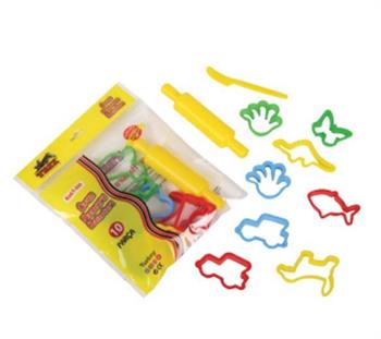 Trix Oyun Hamuru Kalıpları T-506 Merdaneli 10 Parça