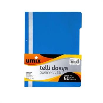 Umix Eco Telli Dosya Mavi U1180 Eco 50Li