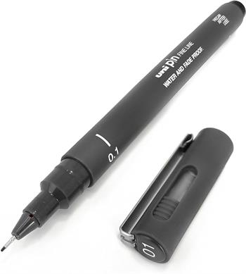 Uni Pin Fine Line Akrilik Uçlu Kalem 5 Li Set Siyah