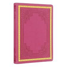 1181 Victoria'S Journals Vintage Old Book Defter 14X20 Cm. 80Gr. 160 Yaprak Çizgili PembeDeri Kapaklı Defterler