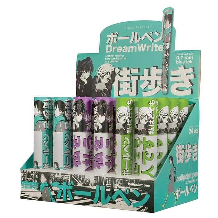 20-0264/17 Dream WriteTükenmez Kalem -Mavi-Silindir Kutulu 0.7 mm. (3renk)_24Tükenmez Kalemler