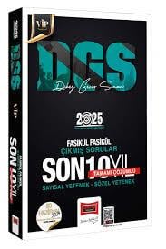 2025 DGS VİP Sayısal-Sözel Yetenek Tamamı Çözümlü Son 3 Yıl Çıkmış Sorular - Yargı Yayınevi8.Sınıf